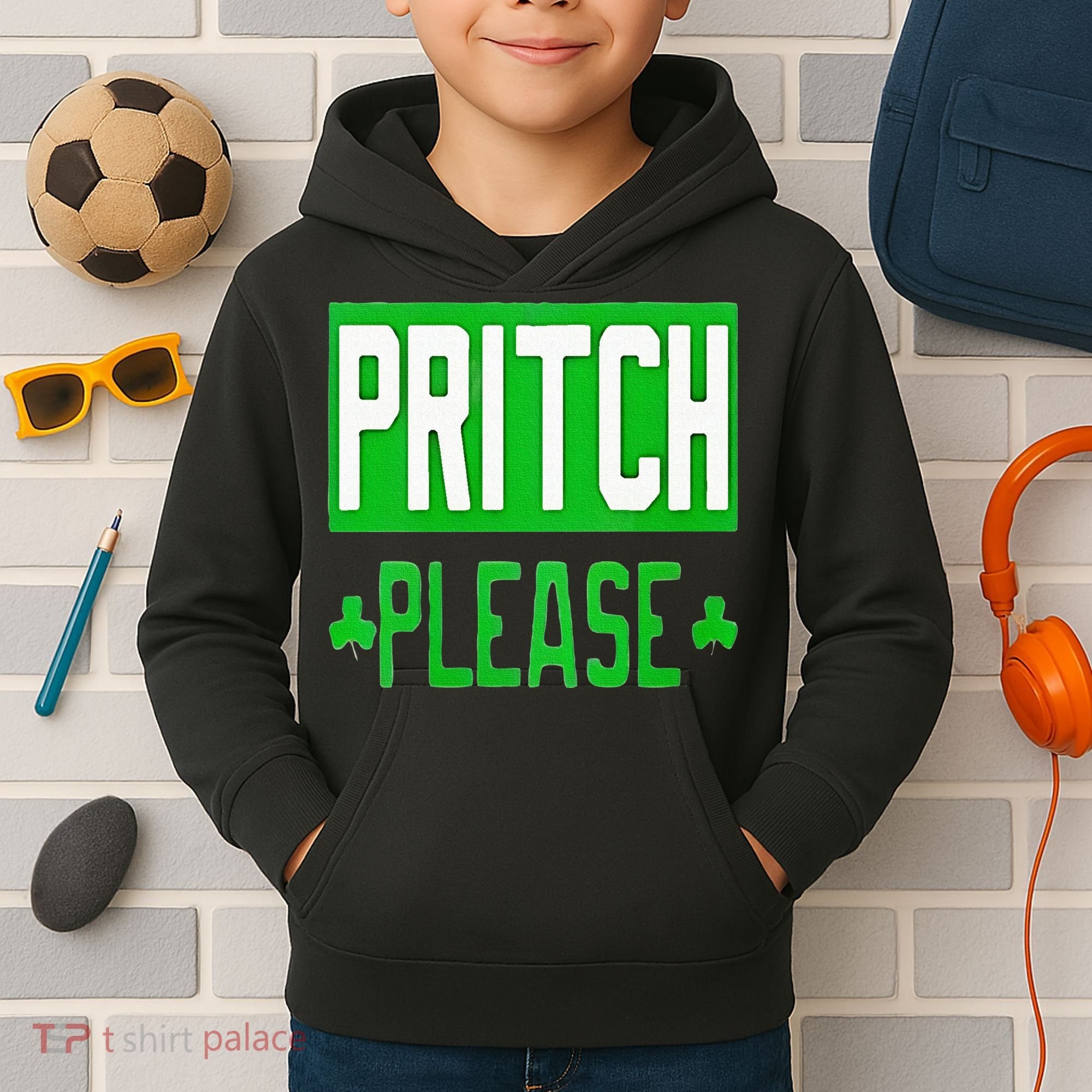 Pritch Please Kids Hoodie