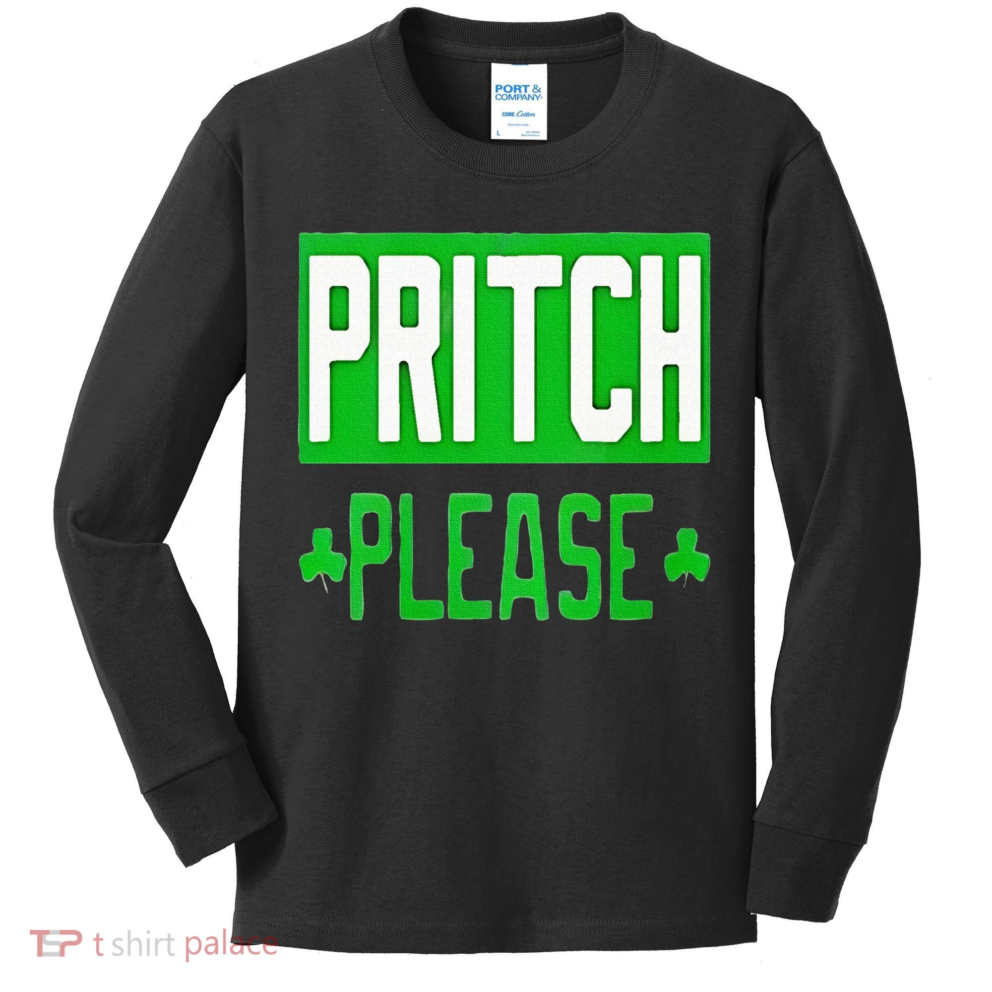 Pritch Please Kids Long Sleeve Shirt
