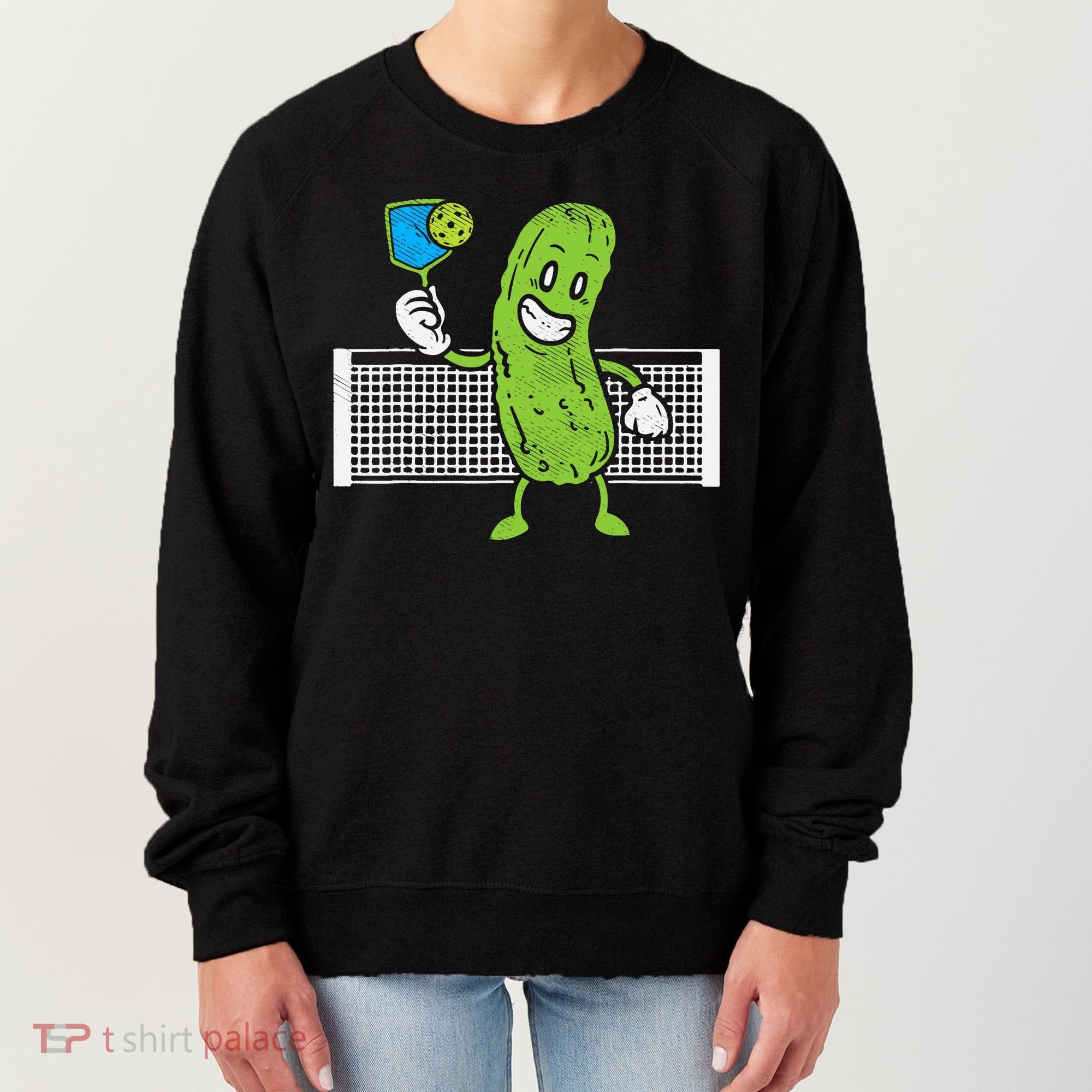 Pickle Playing Pickleball Funny Paddleball Gift Women's Sweatshirt
