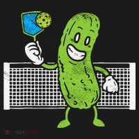 Pickle Playing Pickleball Funny Paddleball Gift Hoodie thumb 2
