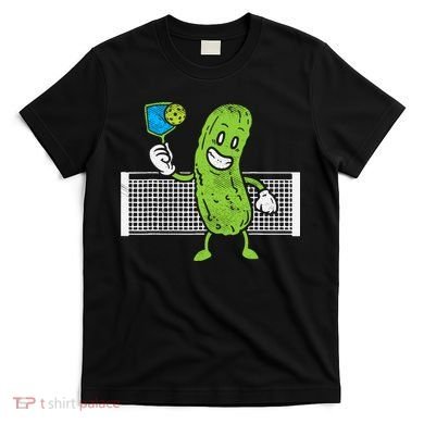 Pickle Playing Pickleball Funny Paddleball Gift T-Shirt