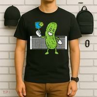 Pickle Playing Pickleball Funny Paddleball Gift T-Shirt thumb 6