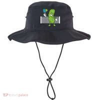 Pickle Playing Pickleball Funny Paddleball Gift Bucket Hat thumb 0