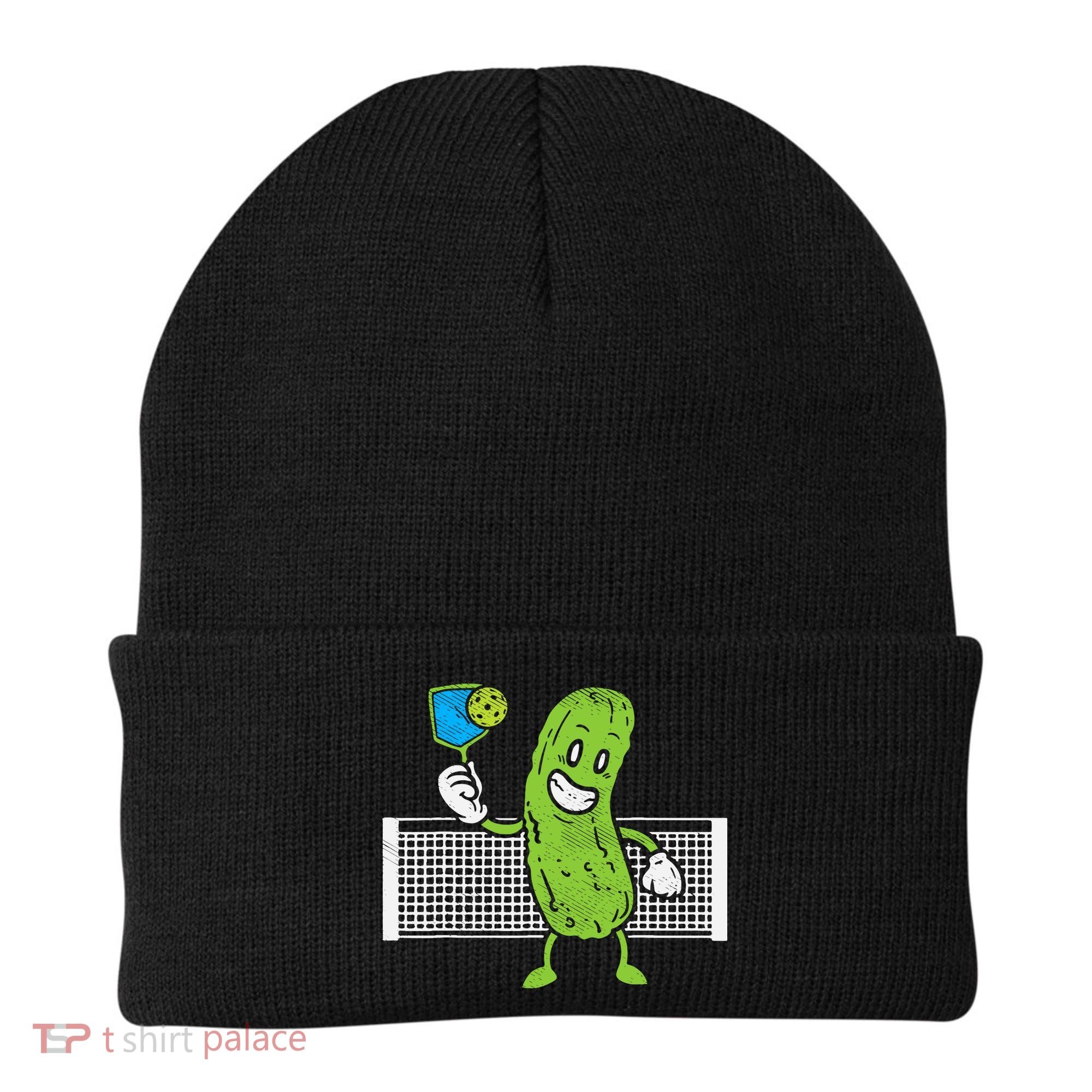 Pickle Playing Pickleball Funny Paddleball Gift Beanie
