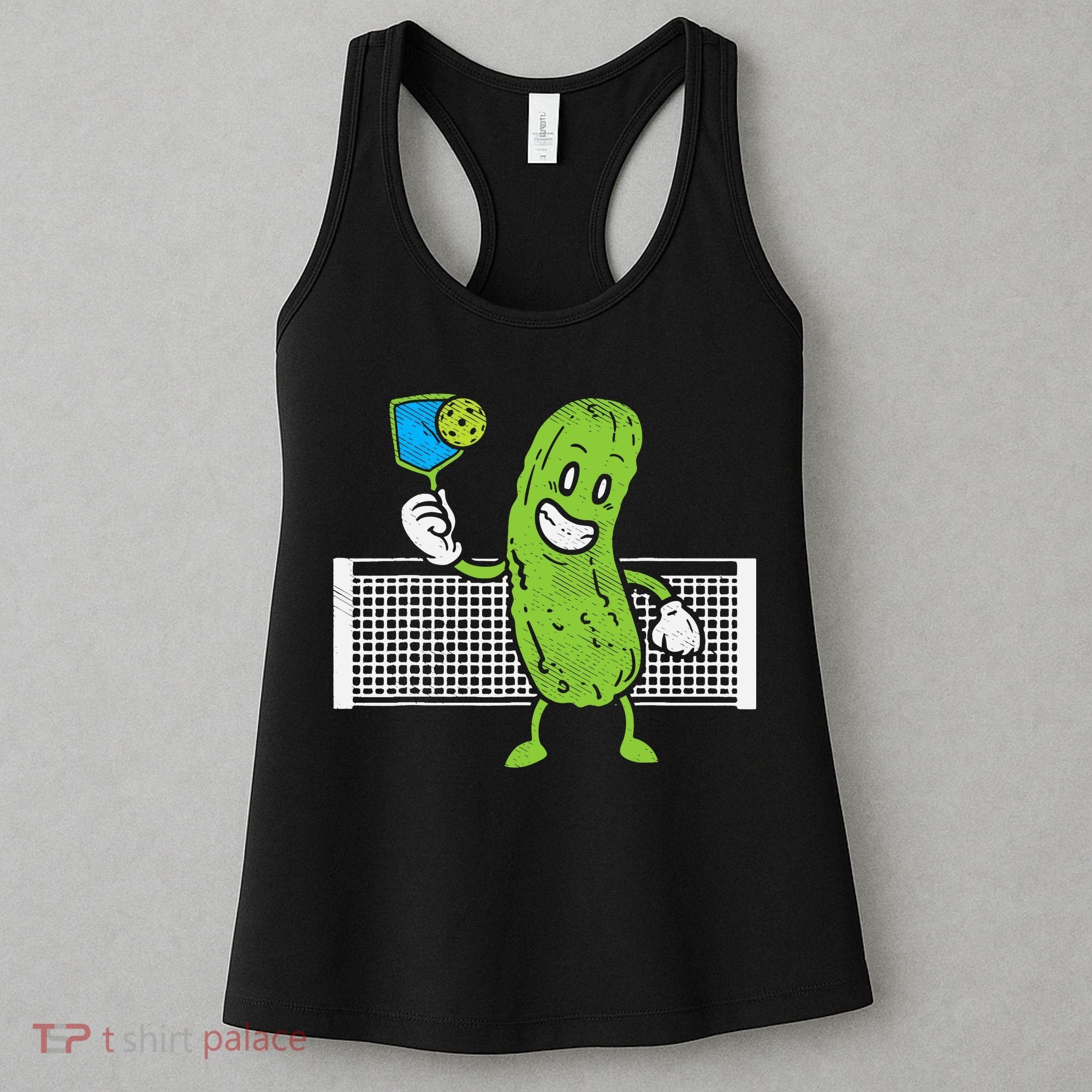 Pickle Playing Pickleball Funny Paddleball Gift Women's Tank Top