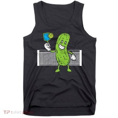 Pickle Playing Pickleball Funny Paddleball Gift Tank Top