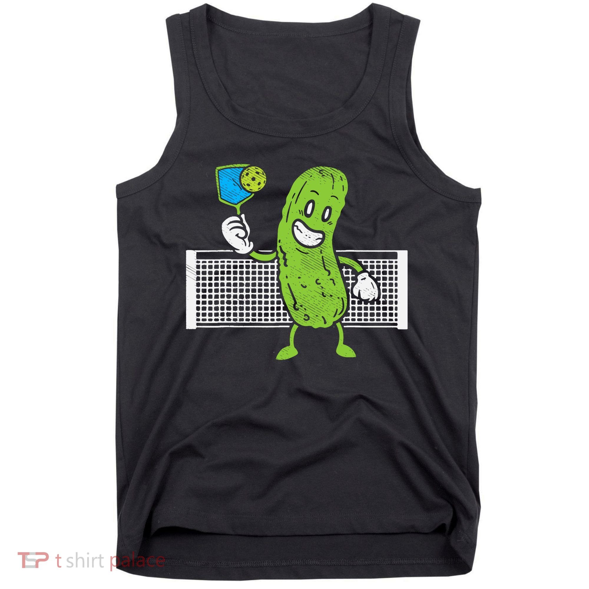 Pickle Playing Pickleball Funny Paddleball Gift Tank Top