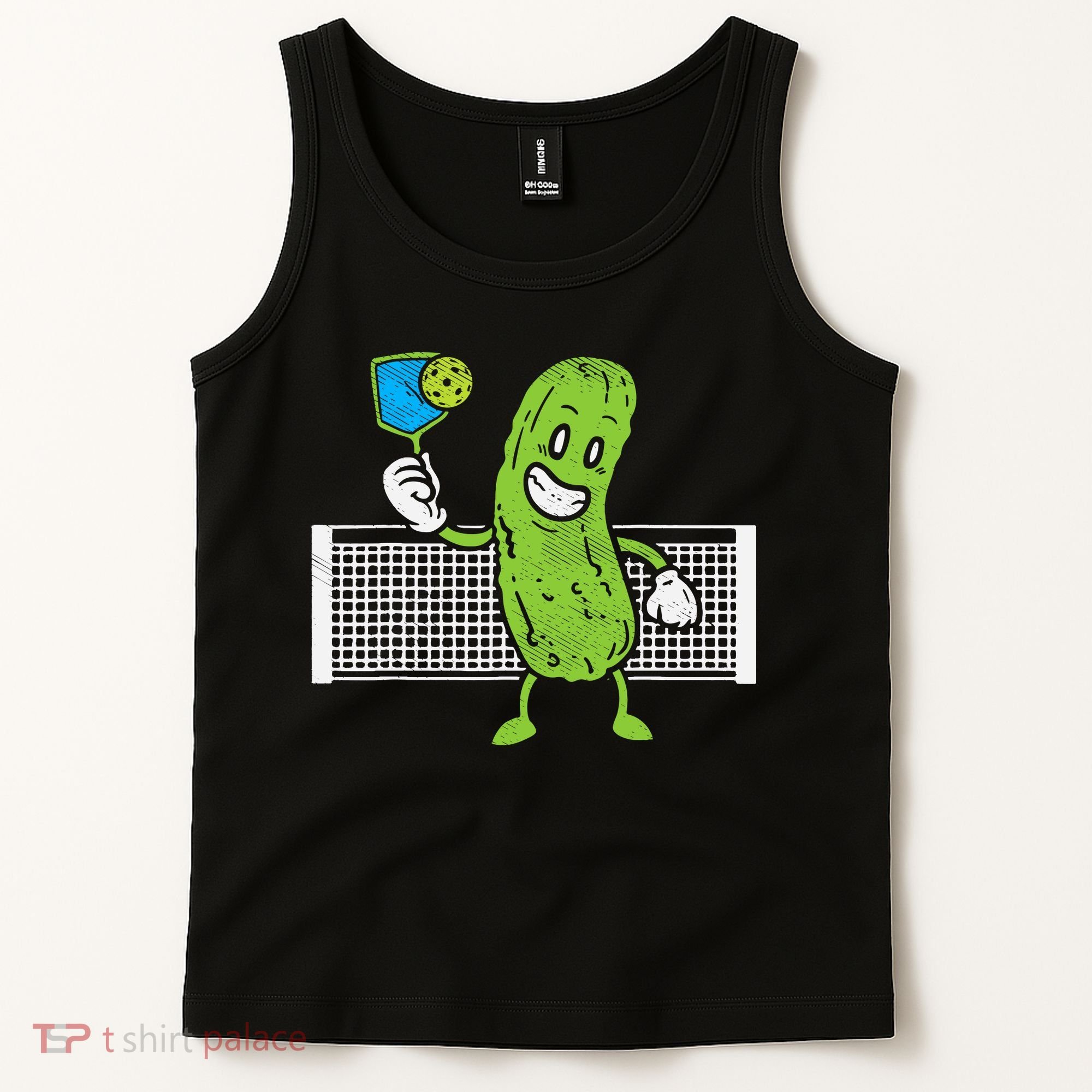 Pickle Playing Pickleball Funny Paddleball Gift Tank Top