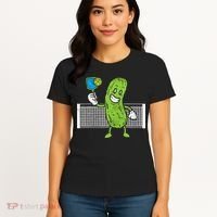 Pickle Playing Pickleball Funny Paddleball Gift Women's T-Shirt thumb 4