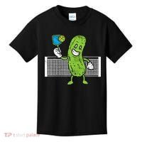 Pickle Playing Pickleball Funny Paddleball Gift Kids T-Shirt thumb 0