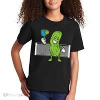 Pickle Playing Pickleball Funny Paddleball Gift Kids T-Shirt thumb 2
