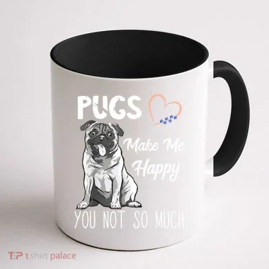 Pug Preference Coffee Mug back