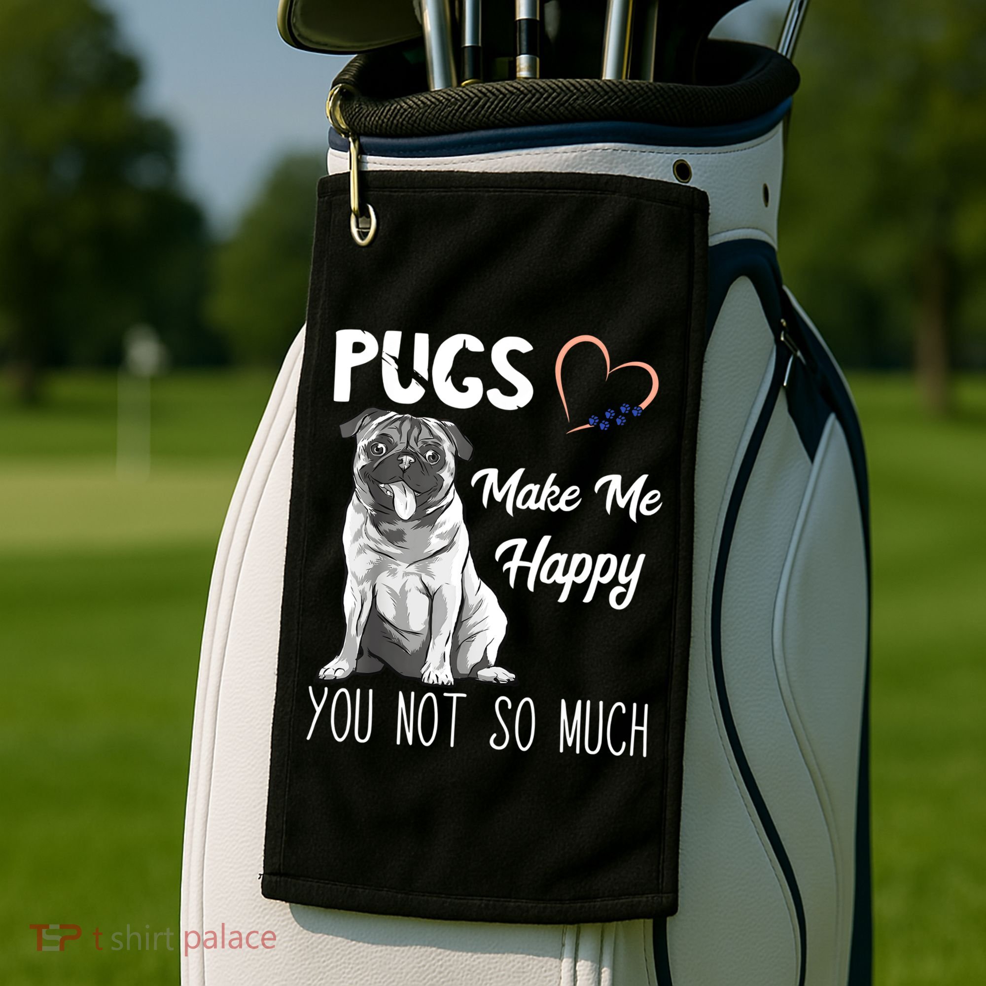Pug Preference Golf Towel