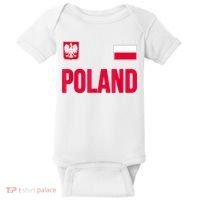 Poland Polska Polish Flag Souvenir Gift Soccer Jersey Baby Bodysuit thumb 0