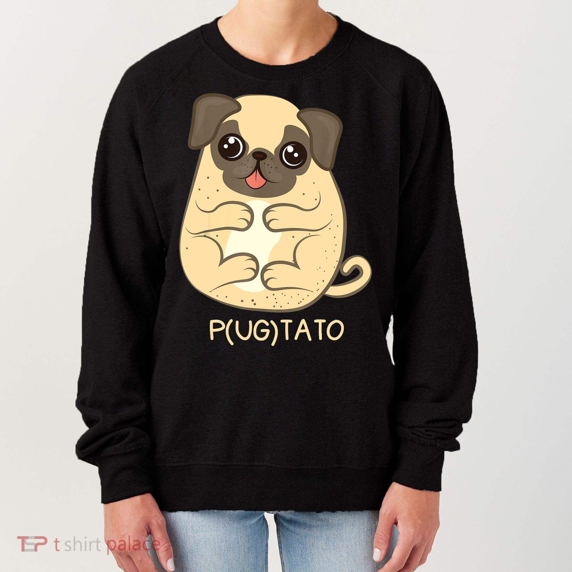Pugtato Pug Potato Dog Lover TShirt Gift Women's Sweatshirt