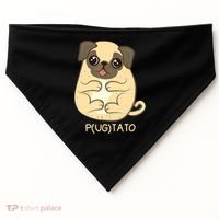 Pugtato Pug Potato Dog Lover TShirt Gift USA-Made Doggie Bandana thumb 0