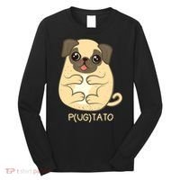 Pugtato Pug Potato Dog Lover TShirt Gift Long Sleeve Shirt thumb 0