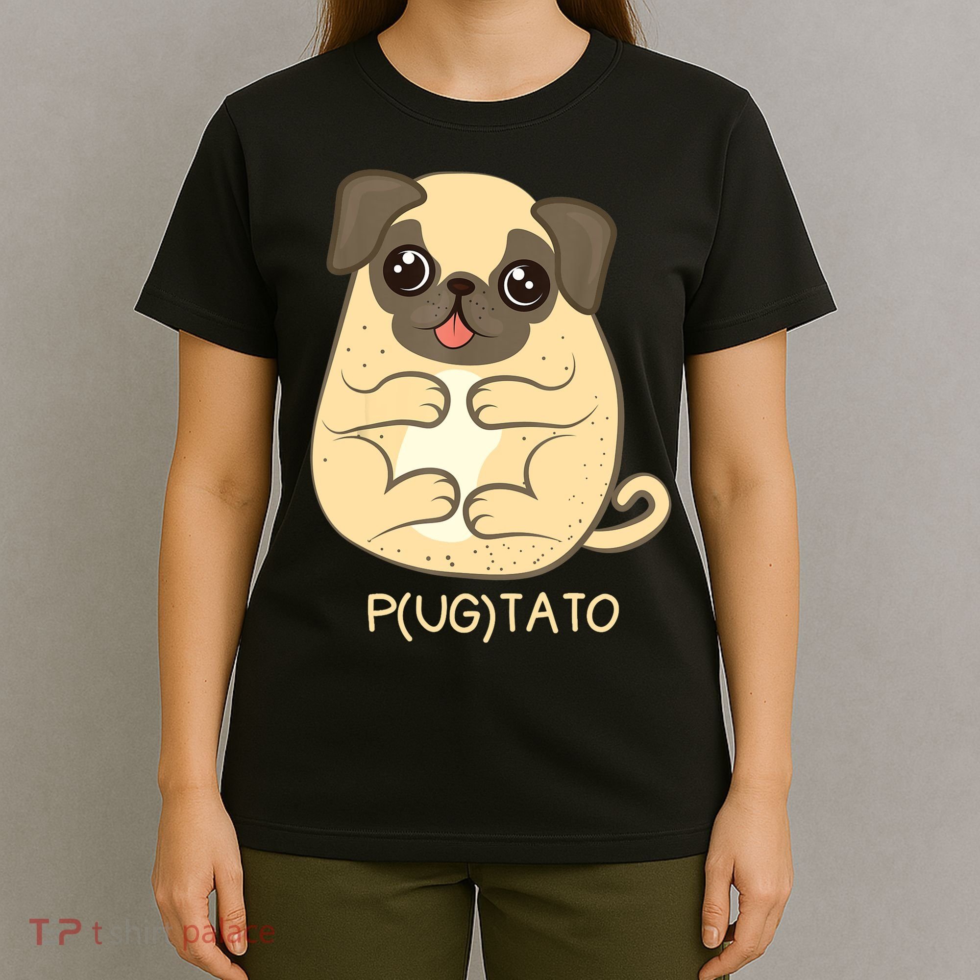 Pugtato Pug Potato Dog Lover TShirt Gift T-Shirt