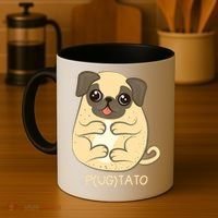 Pugtato Pug Potato Dog Lover TShirt Gift Coffee Mug thumb 4