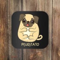 Pugtato Pug Potato Dog Lover TShirt Gift Coaster thumb 0
