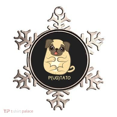 Pugtato Pug Potato Dog Lover TShirt Gift Ornament