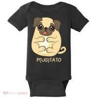 Pugtato Pug Potato Dog Lover TShirt Gift Baby Bodysuit thumb 0