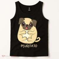 Pugtato Pug Potato Dog Lover TShirt Gift Tank Top thumb 2