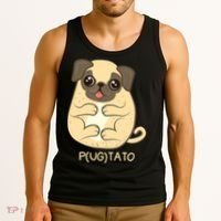 Pugtato Pug Potato Dog Lover TShirt Gift Tank Top thumb 3