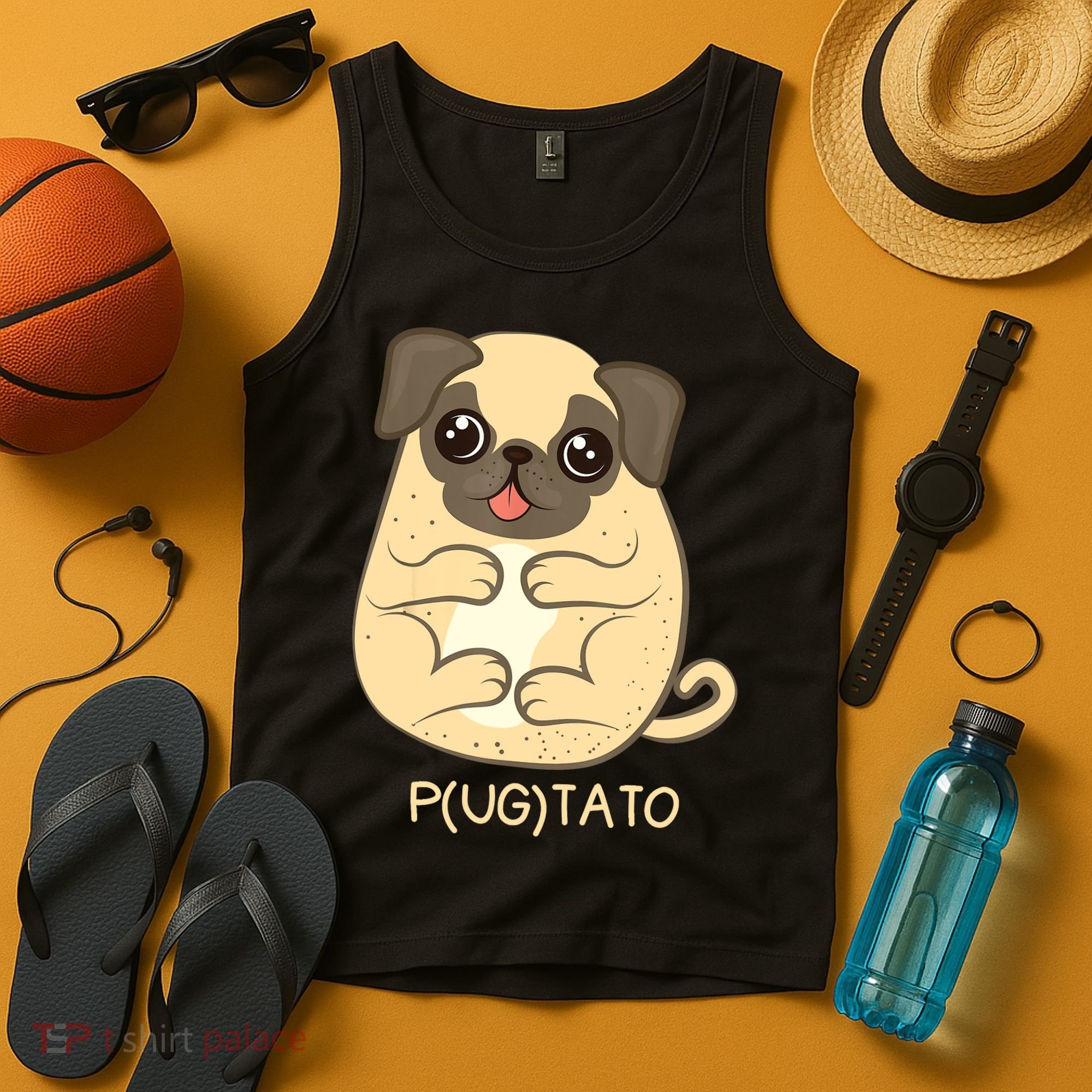 Pugtato Pug Potato Dog Lover TShirt Gift Tank Top