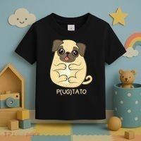 Pugtato Pug Potato Dog Lover TShirt Gift Toddler T-Shirt thumb 3