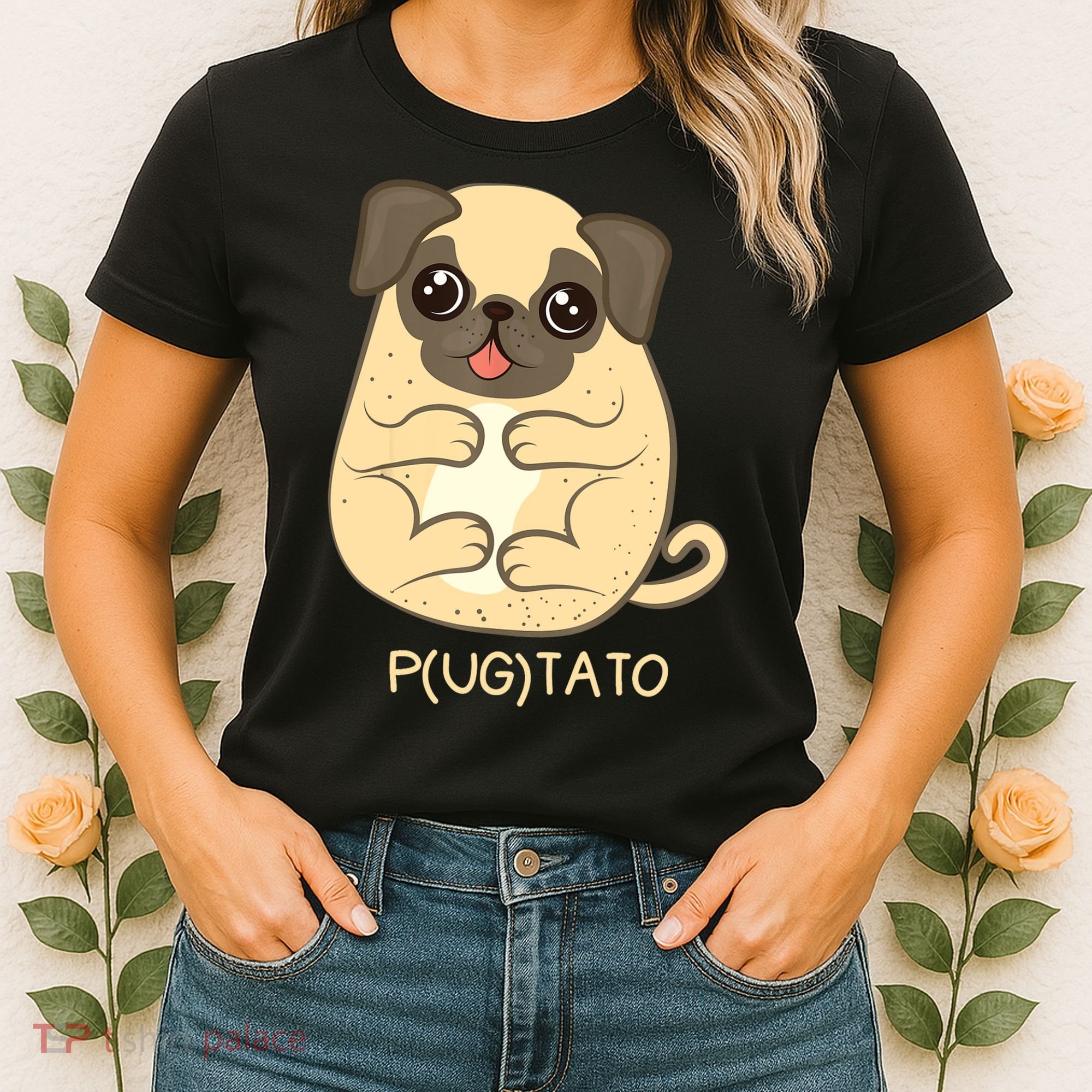 Pugtato Pug Potato Dog Lover TShirt Gift Women's T-Shirt