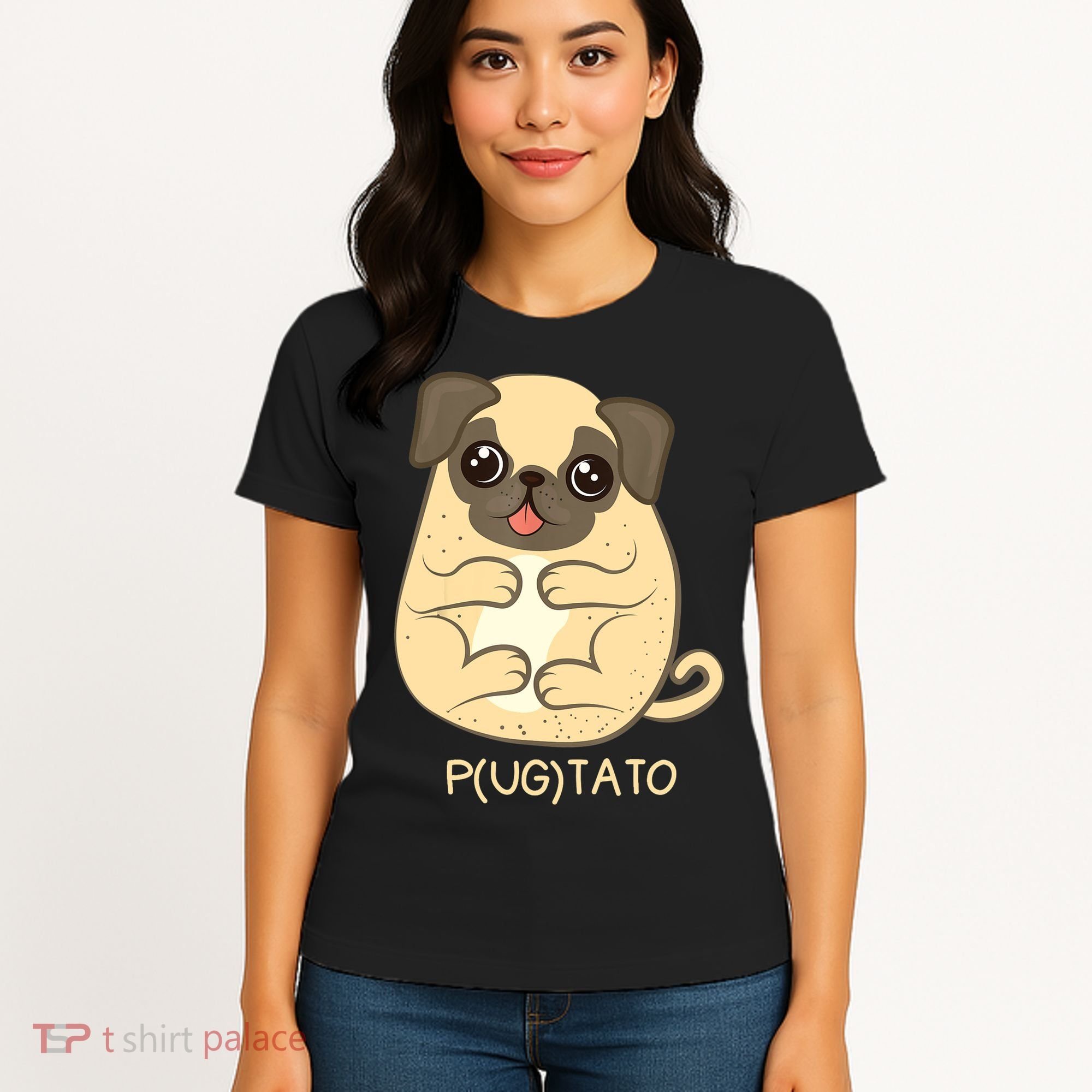 Pugtato Pug Potato Dog Lover TShirt Gift Women's T-Shirt