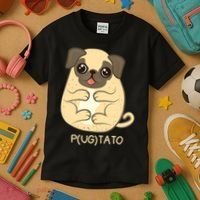 Pugtato Pug Potato Dog Lover TShirt Gift Kids T-Shirt thumb 3