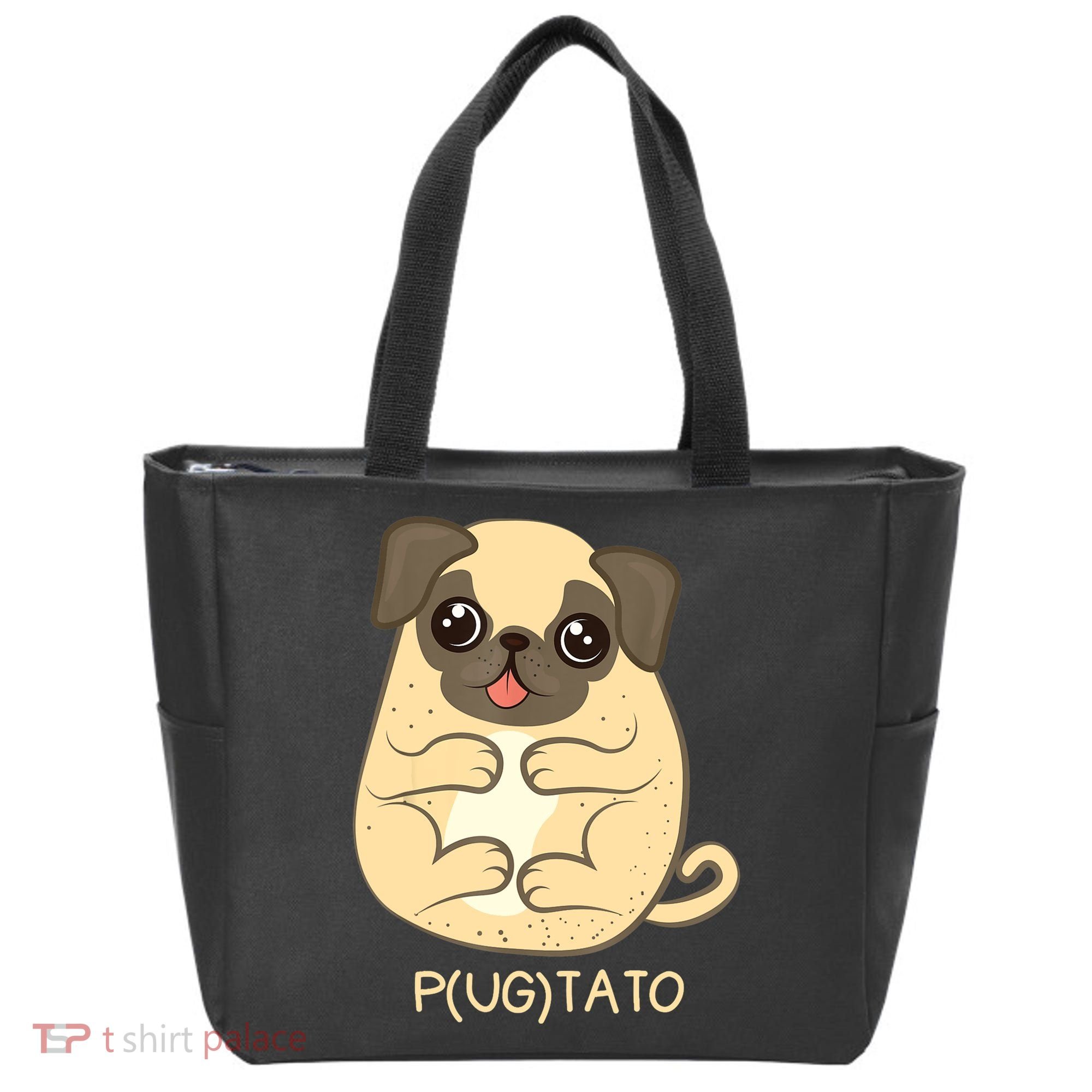 Pugtato Pug Potato Dog Lover TShirt Gift Tote Bag