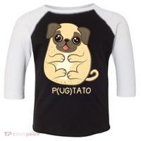 Pugtato Pug Potato Dog Lover TShirt Gift Toddler Fine Jersey T-Shirt thumb 0