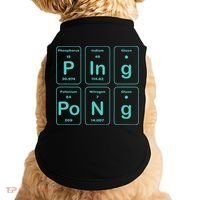 Ping Pong Periodic Table Funny Doggie Tank thumb 0