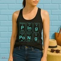 Ping Pong Periodic Table Funny Women's Tank Top thumb 2
