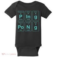 Ping Pong Periodic Table Funny Baby Bodysuit thumb 0