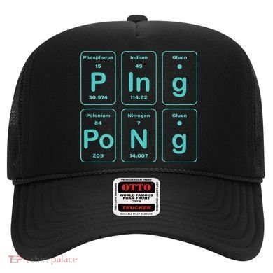 Ping Pong Periodic Table Funny Hat