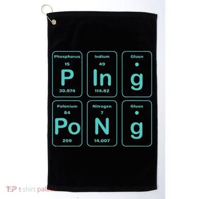 Ping Pong Periodic Table Funny Golf Towel