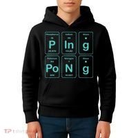 Ping Pong Periodic Table Funny Kids Hoodie thumb 4