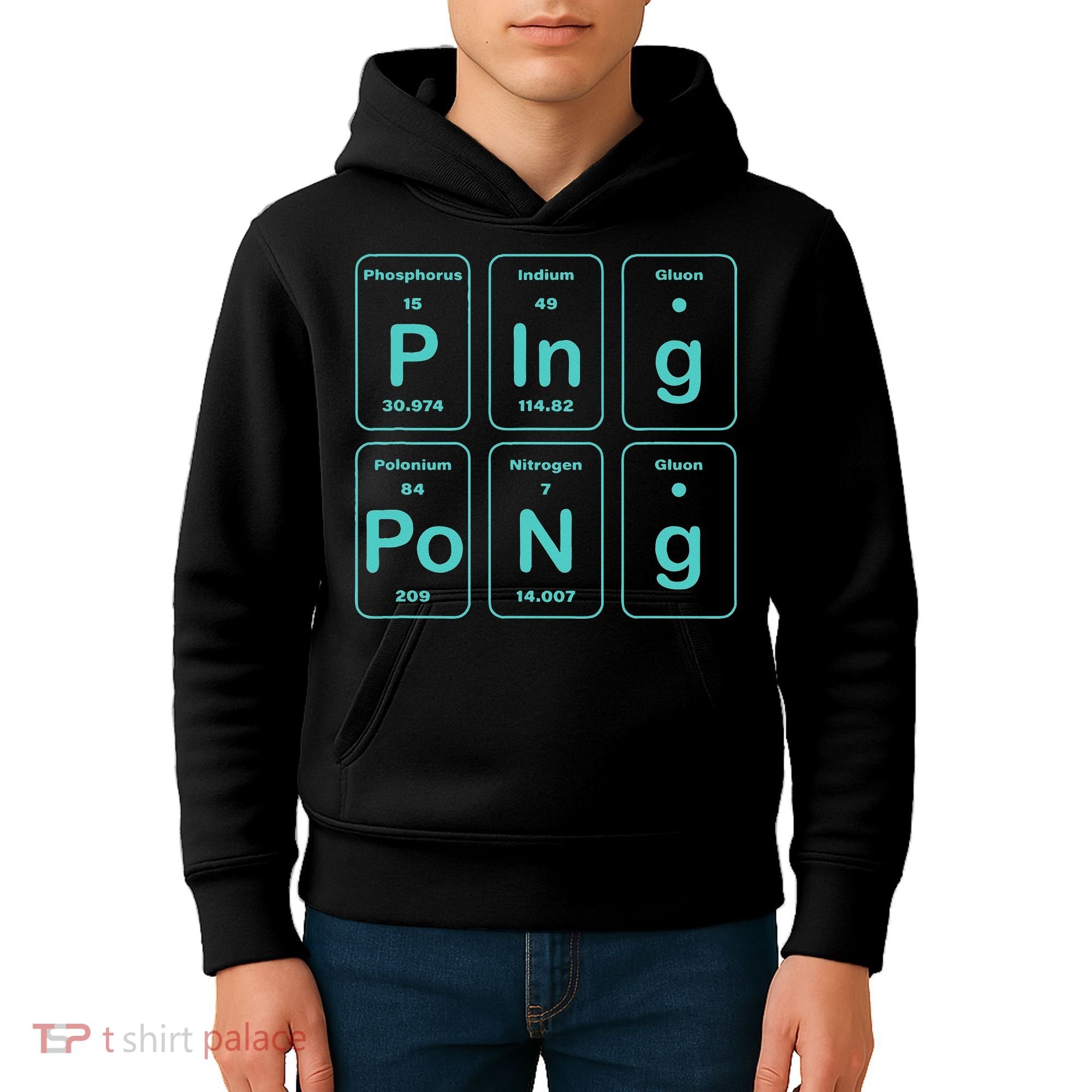 Ping Pong Periodic Table Funny Kids Hoodie