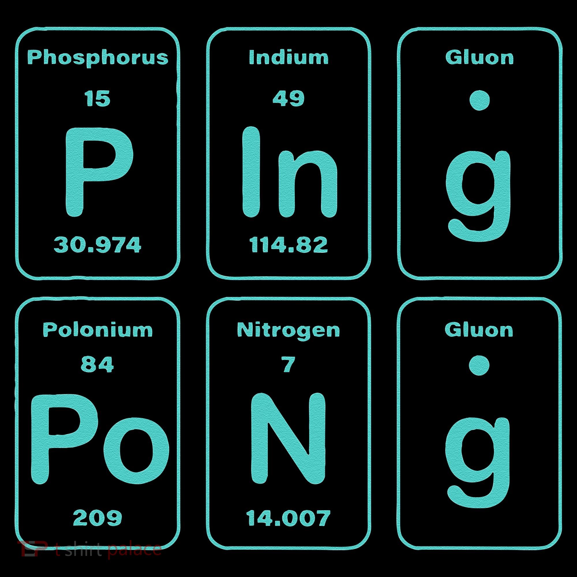 Ping Pong Periodic Table Funny Kids Hoodie