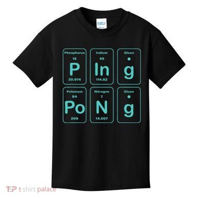 Ping Pong Periodic Table Funny Kids T-Shirt