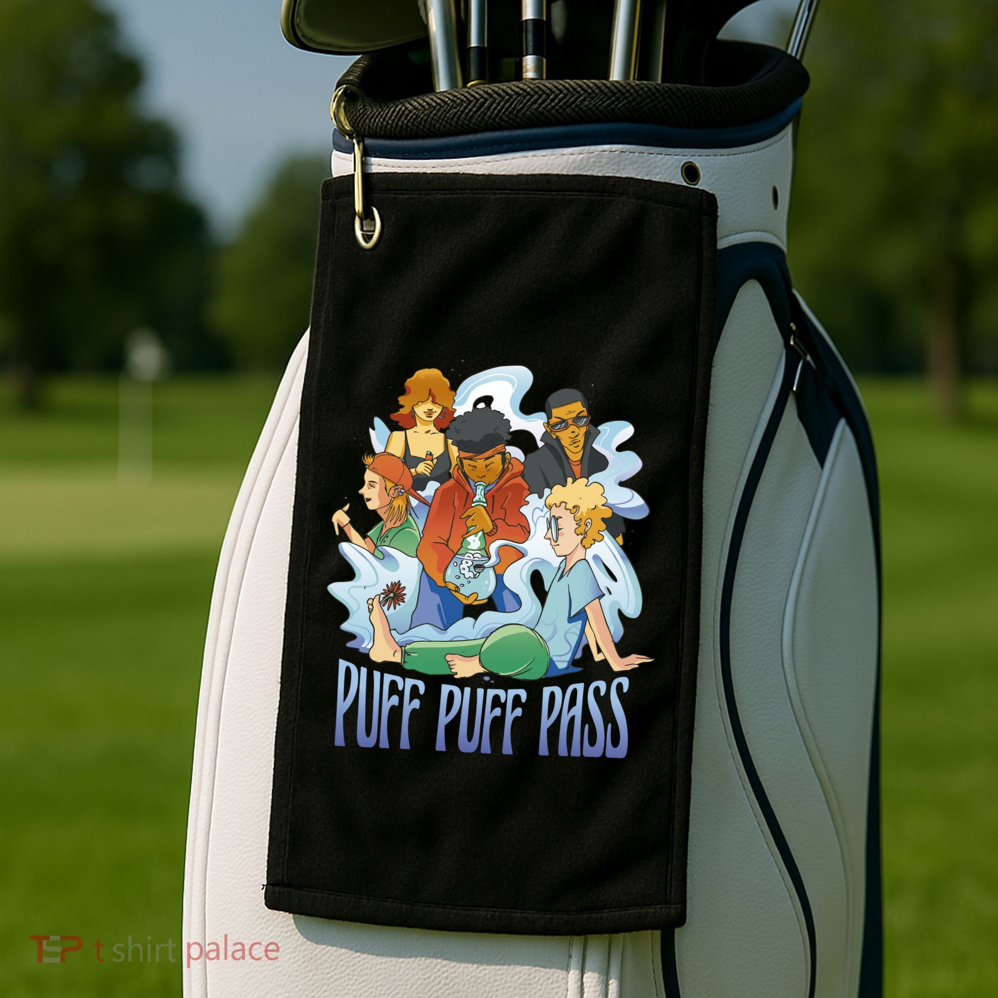 Puff Puff Pass Golf Towel