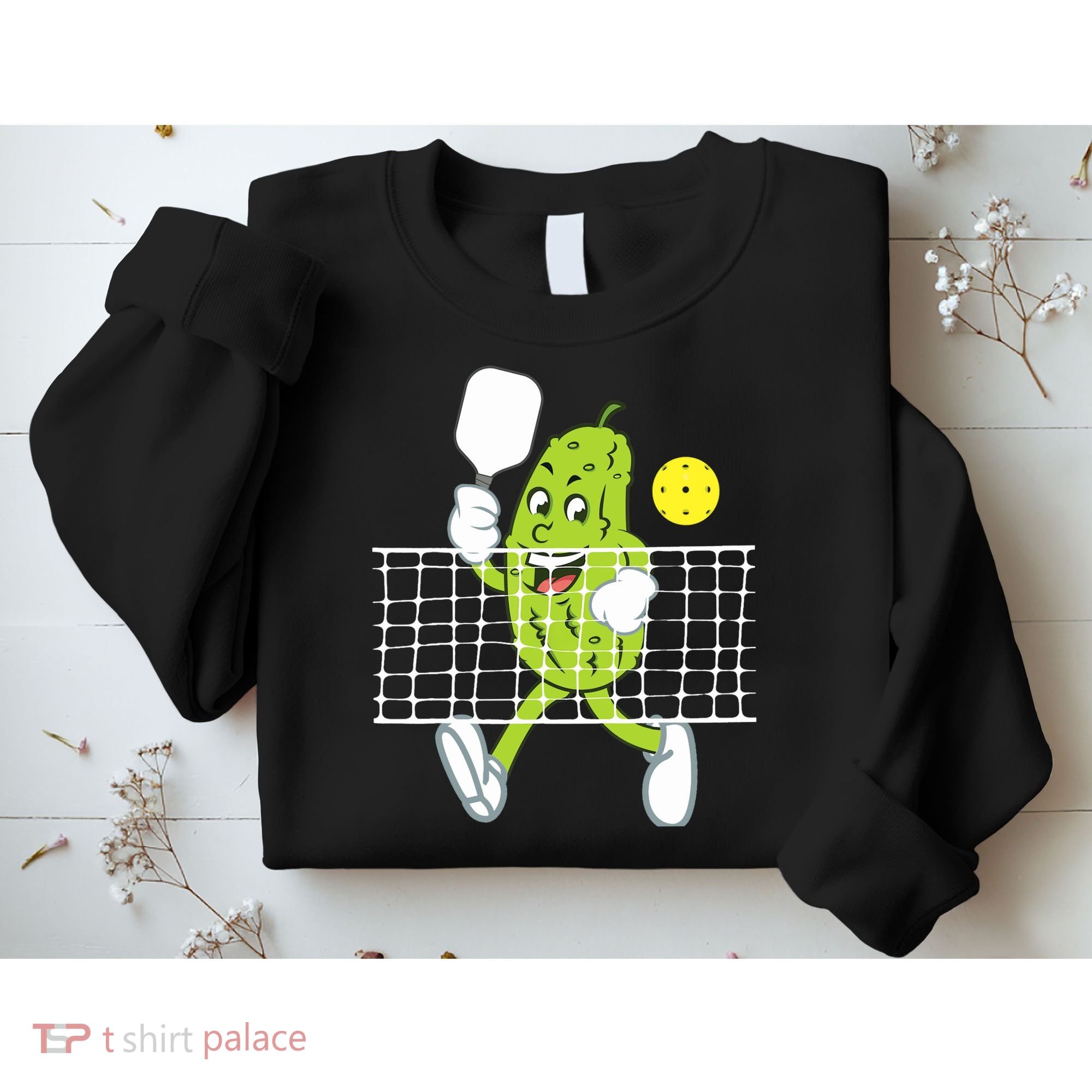 Pickle Playing Pickleball Funny Pickleball Paddleball Sweatshirt