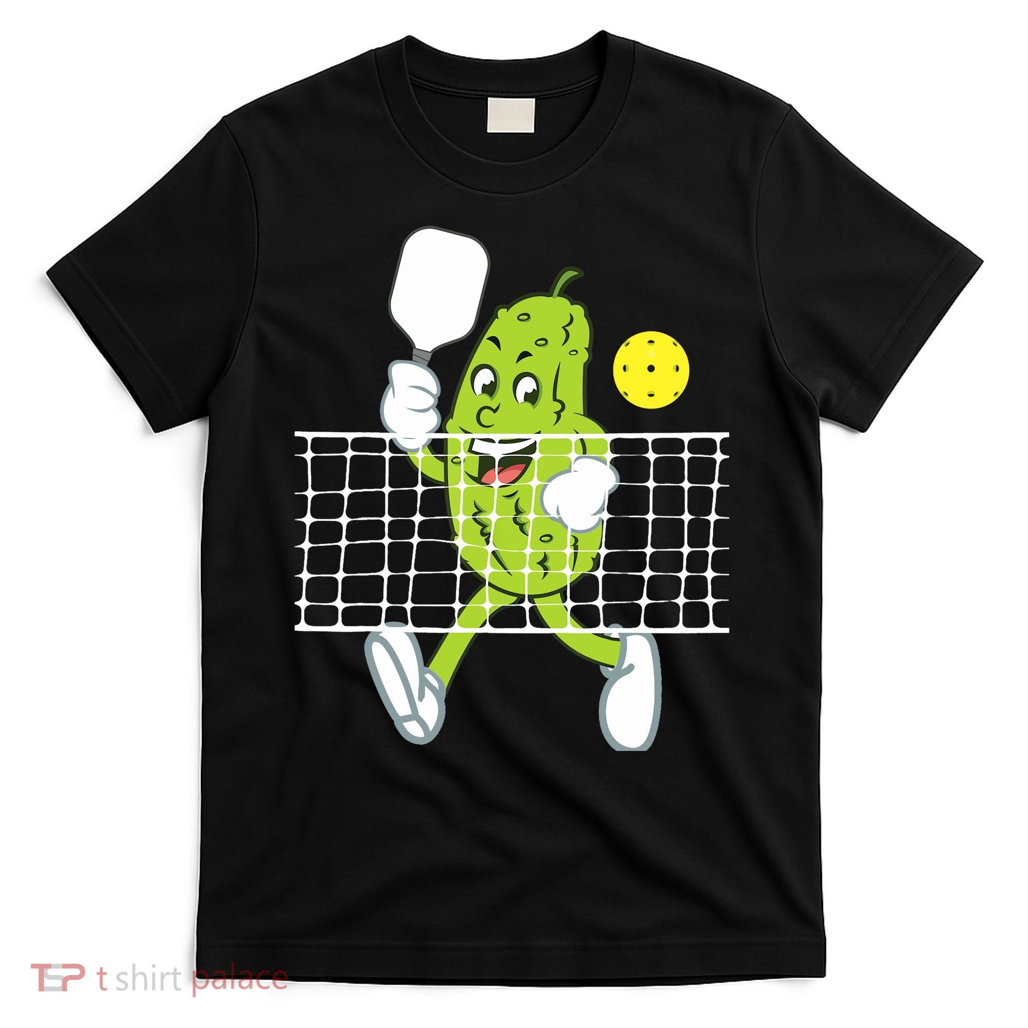 Pickle Playing Pickleball Funny Pickleball Paddleball T-Shirt