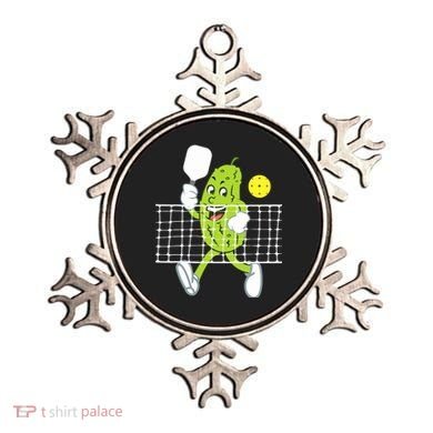 Pickle Playing Pickleball Funny Pickleball Paddleball Ornament