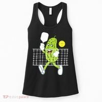 Pickle Playing Pickleball Funny Pickleball Paddleball Women's Tank Top thumb 0