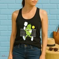 Pickle Playing Pickleball Funny Pickleball Paddleball Women's Tank Top thumb 2